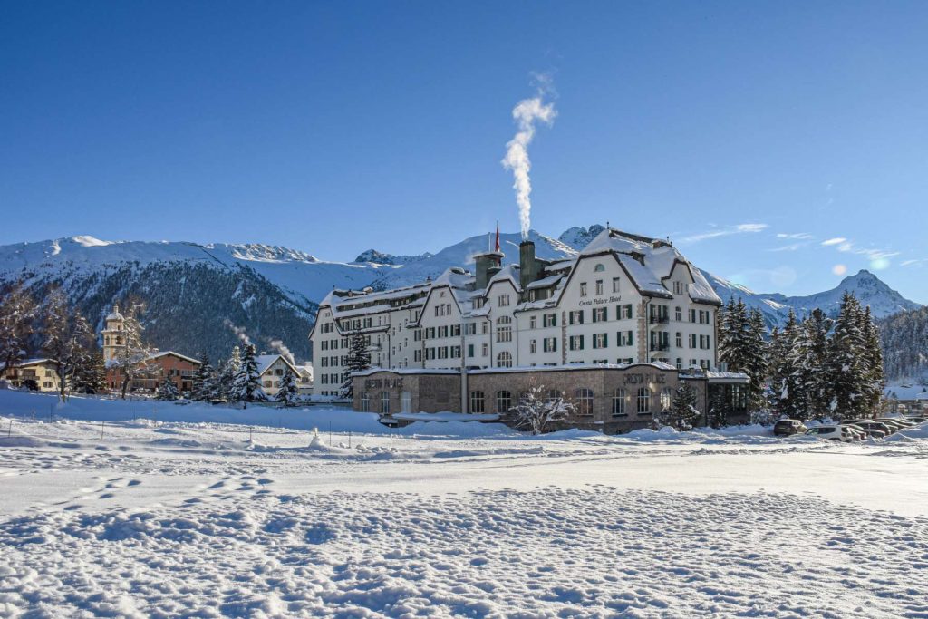 Cresta Palace Celerina Exterior Winter