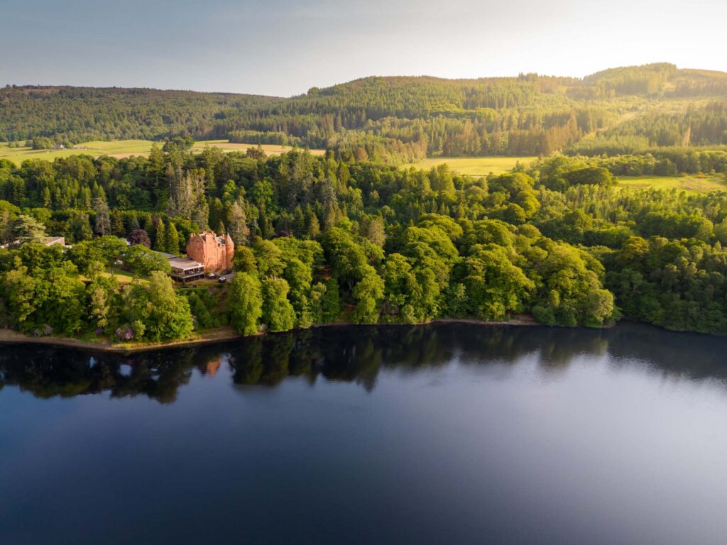 Fonab Castle Hotel Aerial View